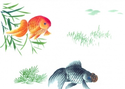 中国风鱼创意手绘图片大全_中国风鱼创意手绘